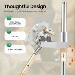 RustyVioum Gem Faceting Machine, 2800RPM Rock Polisher Jewel Angle Polisher Gemstone Grinding Jewelry Lapidary Polisher with Manipulator &6 Inch Polishing Disc, Flat Lapidary Machine 110V 180W