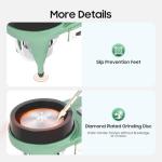 Gem Faceting Machine 180W Jade Grinding Polishing Machine 2800RPM Rock Polisher Jewel Angle Polisher with Faceted Manipulator and Triangular Abrasives for Lapidary, Jade, and Rock Cutting/Polishing