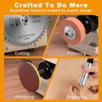 DZQ Mini Table Saw Jewelry Making Polisher w/Flex Shaft Multifunctional Bench Grinder Sander Buffing Machine Woodworking Tool 69Pcs Accs 10,000Rpm 750W