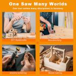 DZQ Mini Table Saw Jewelry Making Polisher w/Flex Shaft Multifunctional Bench Grinder Sander Buffing Machine Woodworking Tool 69Pcs Accs 10,000Rpm 750W