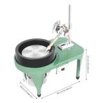 HZOPUTLH Gemstone Flat Grinder, Lapidary Polisher Machine with 6inch Plate, 110V 180W Jewelry Cutter Equipment Rock Polishing Machine for Cutting, Carving, Drilling Jewelry, Jade