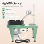 Gem Faceting Machine, Gemstone Flat Grinder Jewelry Lapidary, 180W Cutter Polisher, 2800RPM Adjustable Rotating Speed, Rock Polisher with Precise Mechanical Manipulator & Scale Gem Jade Stone Crystal