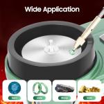 Gem Faceting Machine, Gemstone Flat Grinder Jewelry Lapidary, 180W Cutter Polisher, 2800RPM Adjustable Rotating Speed, Rock Polisher with Precise Mechanical Manipulator & Scale Gem Jade Stone Crystal