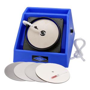 Hi-Tech Diamond - 8" Slant Cabber - Lapidary Equipment Crystal Glass Grinder Polishing Lapping Machine w/ Variable Speed Motor, Includes Glass Crystal Polishing Cabbing Machine Accessory Kit