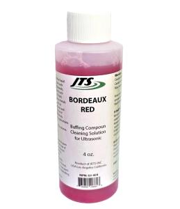 Jewelry Ultrasonic Cleaning Solution Bordeaux Red 4 oz. Buffing Compound Remover