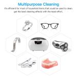 600ML Ultrasonic Cleaner Wave Cleaning Jewellery Polishing Machine Tank Timer US