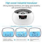 600ML Ultrasonic Cleaner Wave Cleaning Jewellery Polishing Machine Tank Timer US