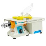 MOQNISE Mini Table Saw 110V 750W Gem Polishing Grinding Machine DIY Lapidary Saw for Cutting Rocks, 1000-10000RPM Speed Adjustable Benchtop Gem Cutting Machine with 6 Inch Blade