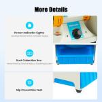 MOQNISE Mini Table Saw 110V 750W Gem Polishing Grinding Machine DIY Lapidary Saw for Cutting Rocks, 1000-10000RPM Speed Adjustable Benchtop Gem Cutting Machine with 6 Inch Blade