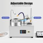 Gem Faceting Machine, 0-2800RPM with Pump Lapidary Ddigital Jewelry Polisher Jewelry Jade Rock Angle Polisher Grinder 180W (Silver)