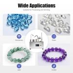 Gem Faceting Machine, 0-2800RPM with Pump Lapidary Ddigital Jewelry Polisher Jewelry Jade Rock Angle Polisher Grinder 180W (Silver)