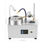 Gem Faceting Machine, 0-2800RPM with Pump Lapidary Ddigital Jewelry Polisher Jewelry Jade Rock Angle Polisher Grinder 180W (Silver)