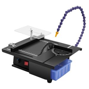 GSHIOIO Gem Faceting Machine, 1850W 110V Jewelry Lapidary Saw Cutting Table Saw Small Rock Faceting Machine Stones Bench Grinder for Cutting, Grinding and Polishing Jewelry and Jade Stones