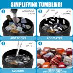 2.5 LB Ceramic Media for Rock Tumbling, 3/16" X 3/8" Ceramic Filler Media - Non-Abrasive, Reusable, Rock-Protecting for All Type Tumblers, Polisher & Lapidary Tumbling Supplies