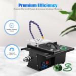 Jewelry 110V Table Saw Gem, Jewelry Rock Bench Polishing Grinding Machine Lathe, Polisher Gem Lathe Rock Saw Lapidary Polisher Buffer, Mini Table Saw DIY Grinder for Cutting, Grinding, Engraving