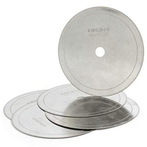 JINGLING Lapidary Blade, 6 inch Diamond Lapidary Saw Blade, Trim Blades Thin Rim 0.36mm Cutting Rocks Tools for Stone Pack of 5Pcs