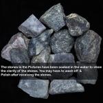 ZAICUS Iolite Raw Stones for Jewelry 1,000+ Carats Rough Stones for Rock Tumbler, Jewelry Making, Polishing, Cabbing, Lapidary, Fountain Rocks, Decoration, Wire Wrapping, Gem Mining, Reiki Healing