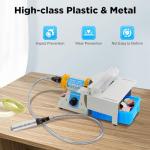 Jewelry Lapidary Saw for Cutting Rocks, Mini Table Saws Grinder Polishing Machine 0-10000r/min with Flexible Shaft (Mini Table Lapidary Saw)