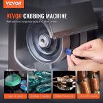 VEVOR Cabbing Machine, 6" 1/4HP 1800rpm Efficient, Lapidary Rock Grinder Polisher With Lamp & Water Pump, Gem Faceting Machine, Rock Grinding Machine for Gem Jade Stone, Create Cabochons for Necklaces