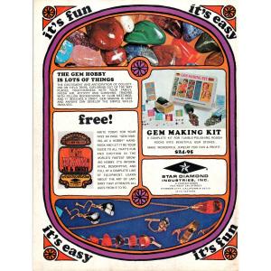 Gem Making Kit Star Diamond Industries Harbor City CA 1971 Magazine Ad D23