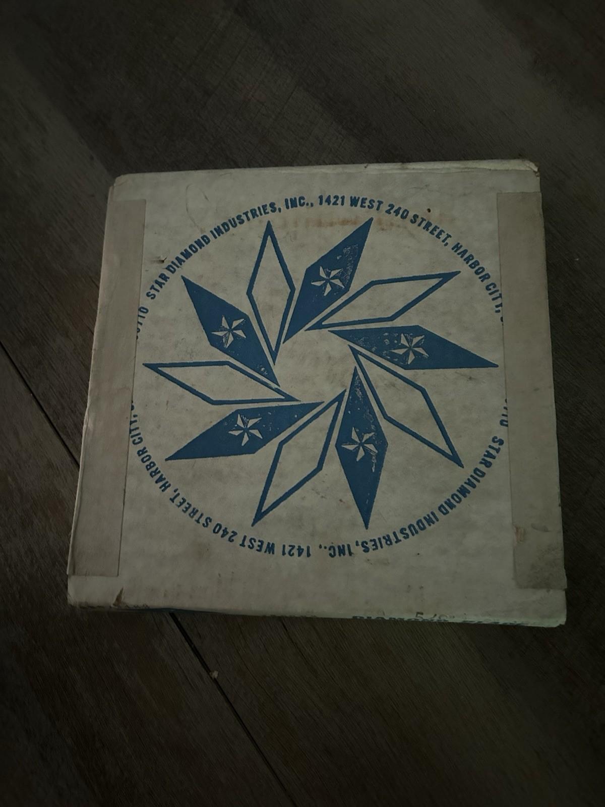 Star Diamond Industries Lapidary Blade Vintage Rare Antique New Old Stock