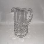 Crystal Clear Industries Pitcher Cardiff Diamond Pattern Star Bottom 5.75”