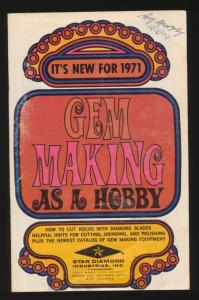 Vtg Gem Making As A Hobby Book Catalog Star Diamond Industries 1971 Edition