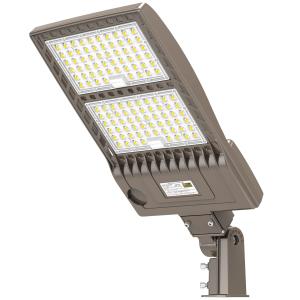 400W LED Parking Lot Light 60000LM DLC Listed Industrial Grade Shoebox Pole Lamp