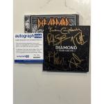 DEF LEPPARD COA SIGNED DIAMOND STAR HALOS CD W/ AUTOGRAPHED SIGNED INSERT ACOA 5