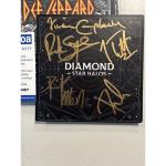 DEF LEPPARD COA SIGNED DIAMOND STAR HALOS CD W/ AUTOGRAPHED SIGNED INSERT ACOA 5
