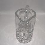 Crystal Clear Industries Pitcher Cardiff Diamond Pattern Star Bottom 5.75”