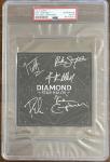 DEF LEPPARD SIGNED DIAMOND STAR HALOS AUTOGRAPHED ALBUM ART CARD PSA DNA COA