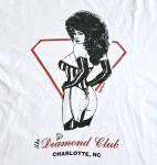Vintage 90s Diamond Club Charlotte NC Strip Club T Shirt Single Stitch XL