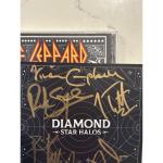 DEF LEPPARD COA SIGNED DIAMOND STAR HALOS CD W/ AUTOGRAPHED SIGNED INSERT ACOA 5
