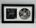 DEF LEPPARD SIGNED DIAMOND STAR HALOS FRAMED CD DISPLAY B BECKETT BAS LOA