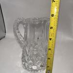 Crystal Clear Industries Pitcher Cardiff Diamond Pattern Star Bottom 5.75”