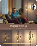 Dimmable Industrial Floor Lamp, Farmhouse Standing Lamp for Living Room, Diamond