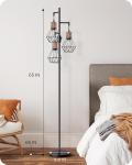 Dimmable Industrial Floor Lamp, Farmhouse Standing Lamp for Living Room, Diamond