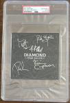 DEF LEPPARD SIGNED DIAMOND STAR HALOS AUTOGRAPHED ALBUM ART CARD PSA DNA COA