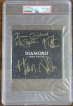 DEF LEPPARD SIGNED DIAMOND STAR HALOS AUTOGRAPHED ALBUM ART CARD PSA DNA COA