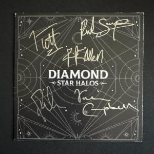 Def Leppard Signed Diamond Star Halos CD Insert. Rock N Roll. JSA LOA