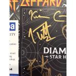 DEF LEPPARD COA SIGNED DIAMOND STAR HALOS CD W AUTOGRAPHED SIGNED INSERT ACOA 12