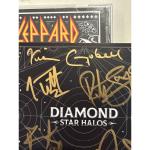 DEF LEPPARD COA SIGNED DIAMOND STAR HALOS CD W AUTOGRAPHED SIGNED INSERT ACOA 12
