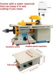 Lapidary Equipment DIY Jewelry Lapidary Mini Table Saw Right Bench 110V 350W