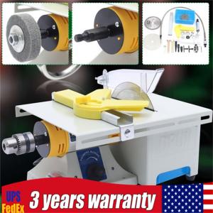 Mini Gem Grinding Polishing Machine Table Rock Saw Jewelry Lapidary Equipment US