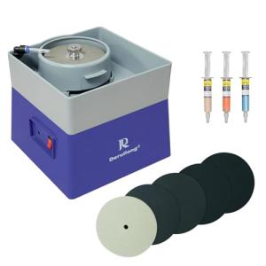 Deruilong 4” Flat Grinding Machine - Grinding Equipment - Shaping and Polishing Tools, Mineral Rock Polishing Machines, Grinding Machines, Includes Rock Mineral Polishing Machine Accessory Kit