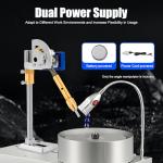 Digital Display Angle Manipulator，Gem Faceting Machine Angle Polishing Handle，High Precision Grinding Faceted Manipulator Jade Jewelry Faceting Machine Faceting Equipment 96 Index Wheel