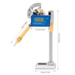 Digital Display Angle Manipulator，Gem Faceting Machine Angle Polishing Handle，High Precision Grinding Faceted Manipulator Jade Jewelry Faceting Machine Faceting Equipment 96 Index Wheel