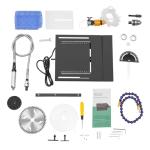 Gem Faceting Cutting Carving Polishing Machine, 1850W Portable Table Saw Jewelry Rock Polishing Grinding Tool 0-10000RPM Grinder