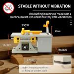 Professional Benchtop Polisher & Grinder, 0-10,000 RPM Adjustable for Jewelry, Rock Polishing, Gem Cutting, Metalcraft, and DIY Mini Table Saw Tasks